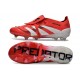Adidas Predator 2025 Elite FT FG Rosso Lucido Bianco Nero