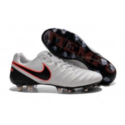 Nuovo Scarpe da Calcetto Nike Tiempo Legend 6 FG Uomo Platino Puro Arancione Hyper