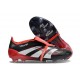 Adidas Predator 2025 Elite FT FG X MOMENTS Nero Bianco Rosso Vivido
