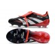 Adidas Predator 2025 Elite FT FG X MOMENTS Nero Bianco Rosso Vivido