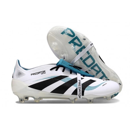 Adidas Predator 2025 Elite FT FG Bianco Nero Ciano 