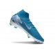 Nike Air Zoom Mercurial Superfly X Elite FG Blu Bianco
