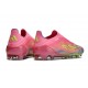Adidas F50 Elite Senza Lacci FG Rosa Giallo Viola