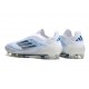 Adidas F50 Elite Senza Lacci FG Bianco Blu