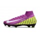 Nike Air Zoom Mercurial Superfly X Elite FG Viola Giallo Bianco