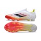 Adidas F50 Elite Senza Lacci FG Bianco Nero Giallo Solare