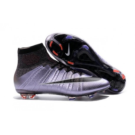 Nuove Scrape da Calcio Ronaldo Nike Mercurial Superfly FG Lilla Mango Nero
