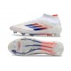 Scarpe Adidas F50 Elite Mid FG Ftwr Bianco Rosso Solare Blu Lucido