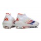 Scarpe Adidas F50 Elite Mid FG Ftwr Bianco Rosso Solare Blu Lucido