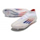 Scarpe Adidas F50 Elite Mid FG Ftwr Bianco Rosso Solare Blu Lucido