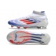 Scarpe Adidas F50 Elite Mid FG Ftwr Bianco Rosso Solare Blu Lucido