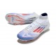 Scarpe Adidas F50 Elite Mid FG Ftwr Bianco Rosso Solare Blu Lucido