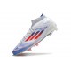 Scarpe Adidas F50 Elite Mid FG Ftwr Bianco Rosso Solare Blu Lucido