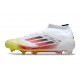 Scarpe Adidas F50 Elite Mid FG Bianco Rosso Giallo