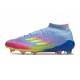 Scarpe Adidas F50 Elite Mid FG Blu Fusion Limone Lucido Rosa Lucido