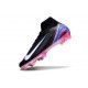 Nike Zoom Mercurial Superfly 10 Elite FG Nero Bianco Rosa Blu