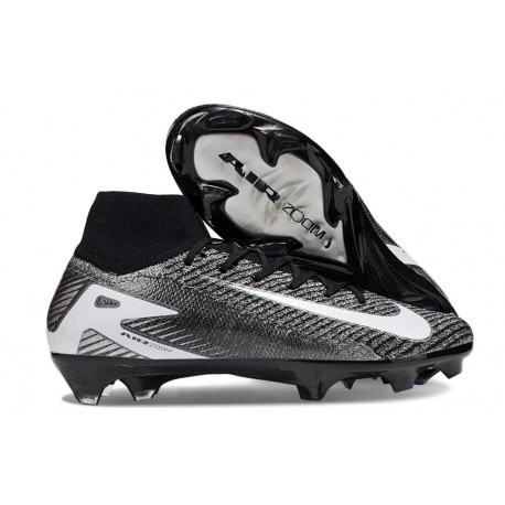 Nike Zoom Mercurial Superfly 10 Elite FG Nero Bianco