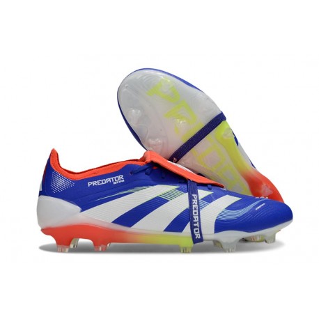 Adidas Predator 2025 Elite FT FG Blu Bianco Rosso