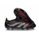 adidas Predator 25 Elite FG Nuovo Nero Grigio Rosso Lucido