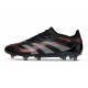 adidas Predator 25 Elite FG Nuovo Nero Grigio Rosso Lucido