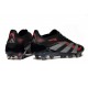 adidas Predator 25 Elite FG Nuovo Nero Grigio Rosso Lucido