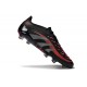 adidas Predator 25 Elite FG Nuovo Nero Grigio Rosso Lucido