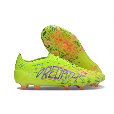 adidas Predator 25 Elite FG Nuovo Limone Lucido Rosa Lucido Blu Fusion