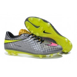Nuove Scarpa Da Calcio Nike Hypervenom Phantom Fg ACC Grigio Rosa Giallo