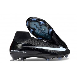 Scarpe da Calcio Nike Mercurial Superfly X Elite FG Nero Blu Ghiaccio