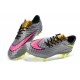 Nuove Scarpa Da Calcio Nike Hypervenom Phantom Fg ACC Grigio Rosa Giallo