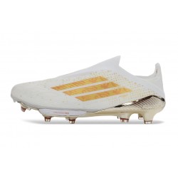 Scarpa adidas F50+ Laceless Elite FG Bianco Oro