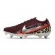 Nike Mercurial Vapor 16 Elite SG Pro Cleat Borgogna Argento Metallizzato Rosso Fossile