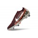 Nike Mercurial Vapor 16 Elite SG Pro Cleat Borgogna Argento Metallizzato Rosso Fossile