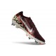 Nike Mercurial Vapor 16 Elite SG Pro Cleat Borgogna Argento Metallizzato Rosso Fossile