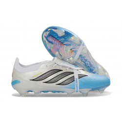 Adidas Predator Elite Foldover Tongue FG Bianco Blu Nero