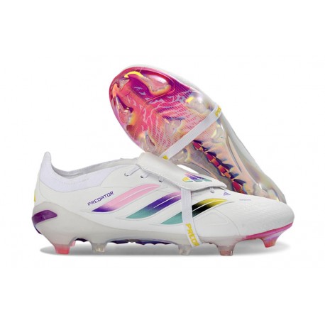 Adidas Predator Elite Foldover Tongue FG Bianco Rosa