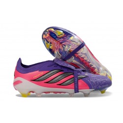 Adidas Predator Elite Foldover Tongue FG Viola Rosa Nero