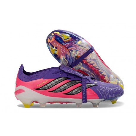 Adidas Predator Elite Foldover Tongue FG Viola Rosa Nero