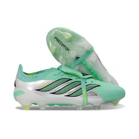 Adidas Predator Elite Foldover Tongue FG Verde Argento