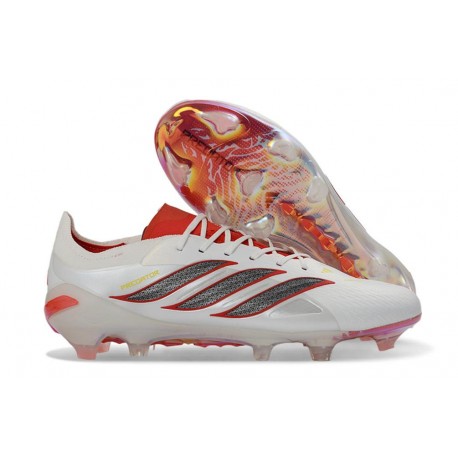 Scarpa da Calcio adidas Predator Elite FG Bianco Rosso Nero