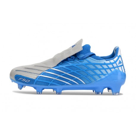 Scarpa Adidas F50 Elite FG Blu Argent