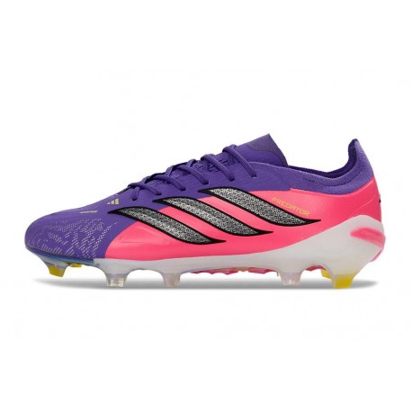 Scarpa da Calcio adidas Predator Elite FG Viola Rosa Nero