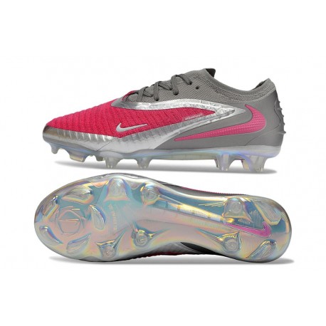 Scarpe da calcio Nike Phantom 6 Low Elite FG Rosa Argento Grigio