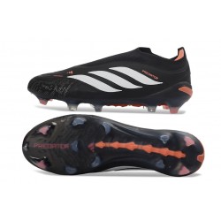 adidas Nuovo Scarpe Predator Laceless Elite FG Nero Bianco