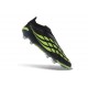 adidas Nuovo Scarpe Predator Laceless Elite FG Nero Verde Lime