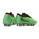 Scarpe da calcio Nike Phantom 6 Low Elite FG Verde Oro