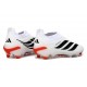 adidas Nuovo Scarpe Predator Laceless Elite FG Bianco Nero Rosso