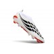 adidas Nuovo Scarpe Predator Laceless Elite FG Bianco Nero Rosso