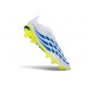 adidas Nuovo Scarpe Predator Laceless Elite FG Bianco Blu Giallo