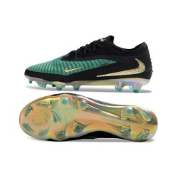 Scarpe da calcio Nike Phantom 6 Low Elite FG Verde Nero Oro